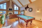 Main Level with pool table